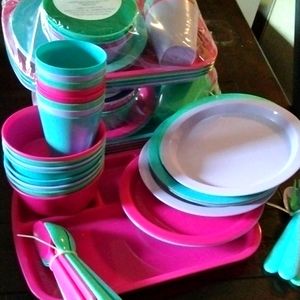 4 sets of 24 pack kids dinnerware set